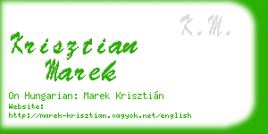 krisztian marek business card